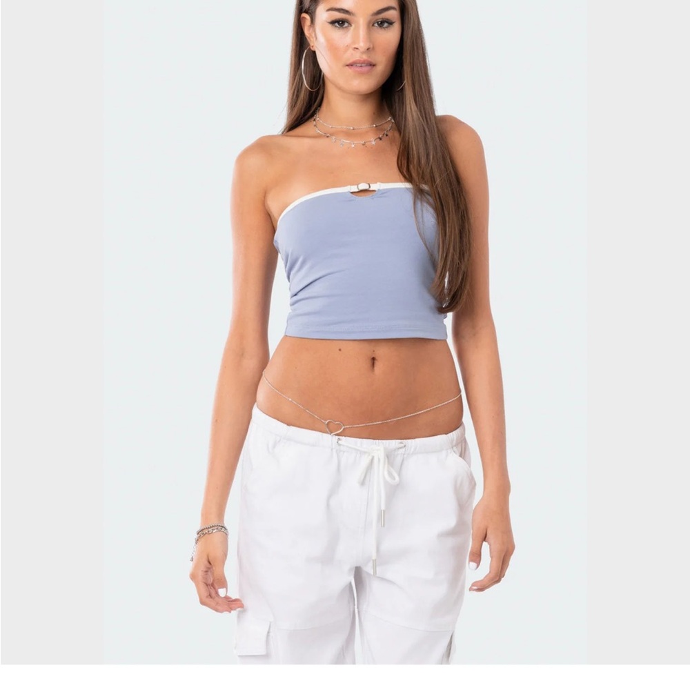 Edikted Colby belted tube top